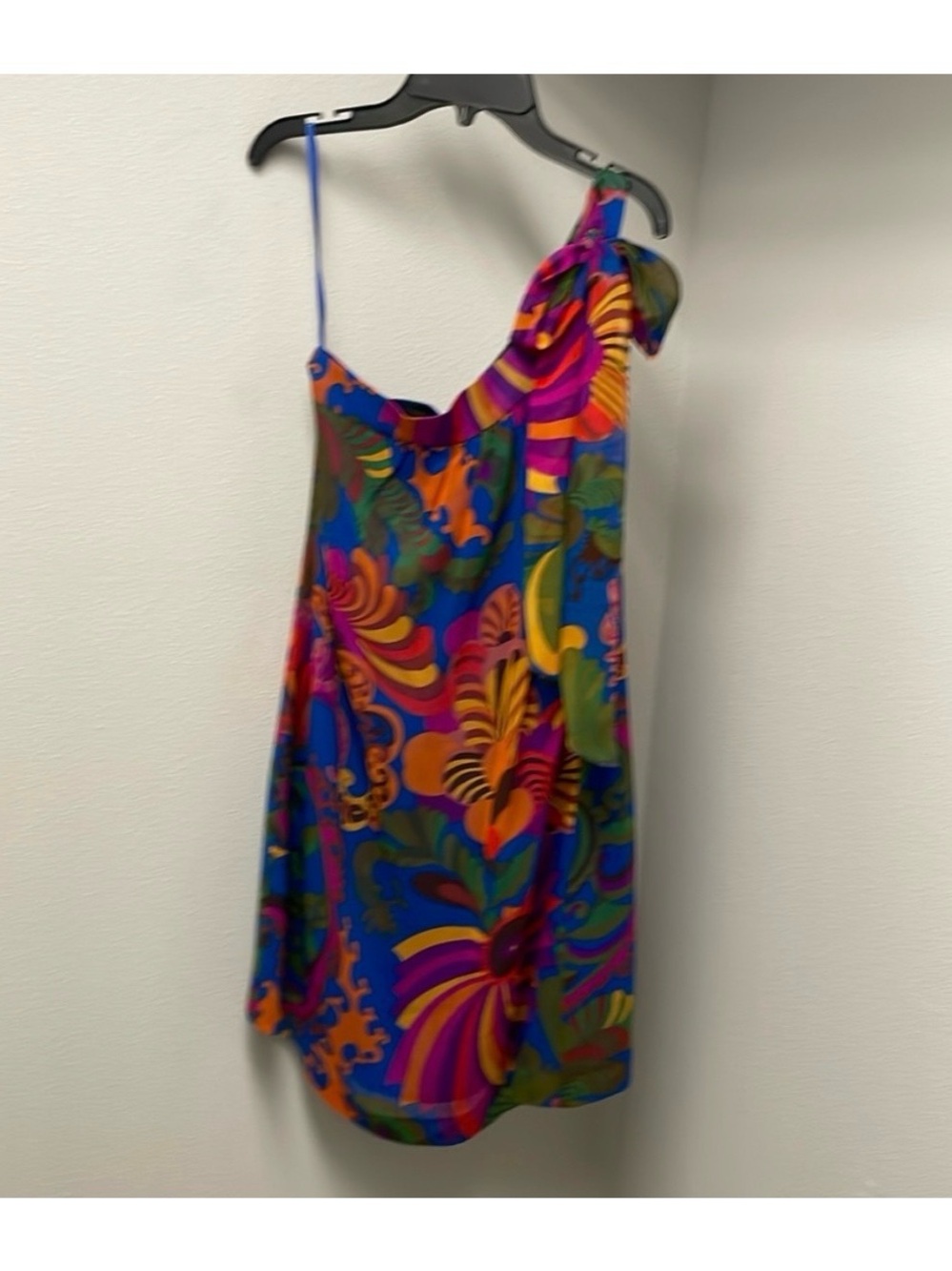 Banana Republic One-Shoulder Tie Floral Dress